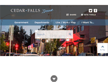 Tablet Screenshot of cedarfalls.com